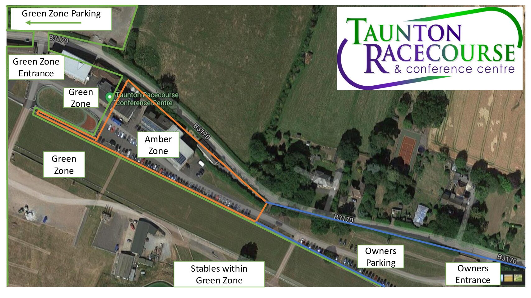 Covid19 Behind Closed Doors Zoning Plan Taunton Racecourse